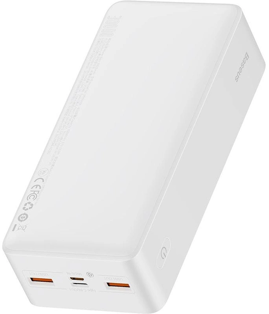 Повербанк Baseus Bipow 3A Digital Display 30000 mAh 20W White - фото 3