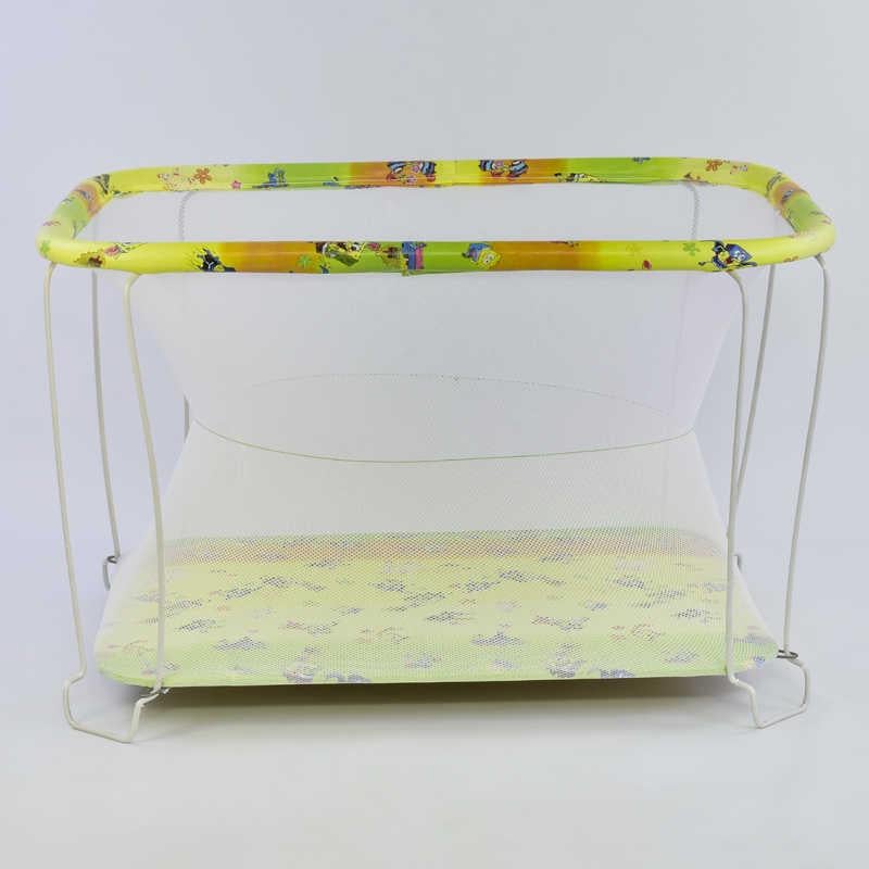 Манеж SpongeBob мягкое дно евро сетка Yellow (71107)