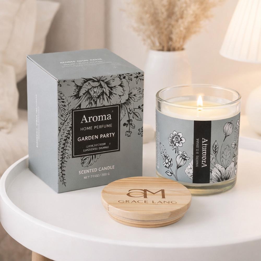 Аромасвеча в стеклянном стакане с деревянной крышкой Садовая вечеринка 520 г 9x7 см (37-garde-124648) Аромасвеча в стеклянном стакане с деревянной крышкой Садовая вечеринка 520 г 9x7 см (37-garde-124648)