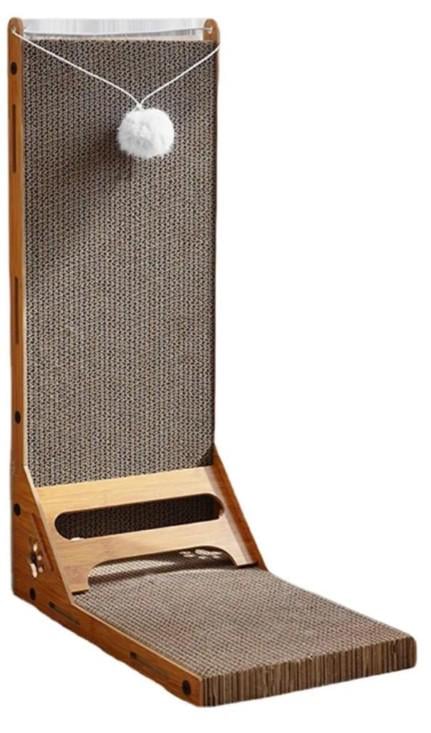 Когтеточка-дряпка для кошек Bonro B-38 угловая Коричневый (5219)