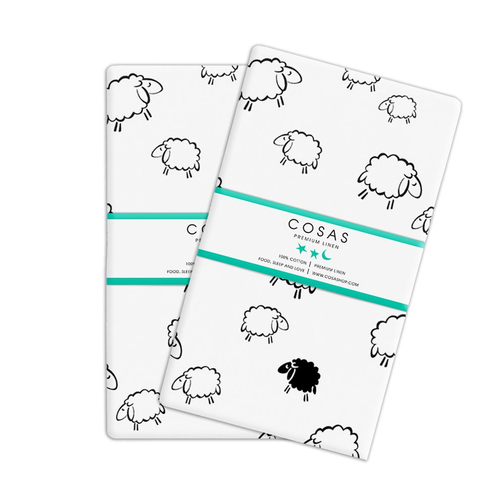 Набор наволочек Cosas Sheep 50х70 см 2 шт. (4822052023716) Набор наволочек Cosas Sheep 50х70 см 2 шт. (4822052023716)