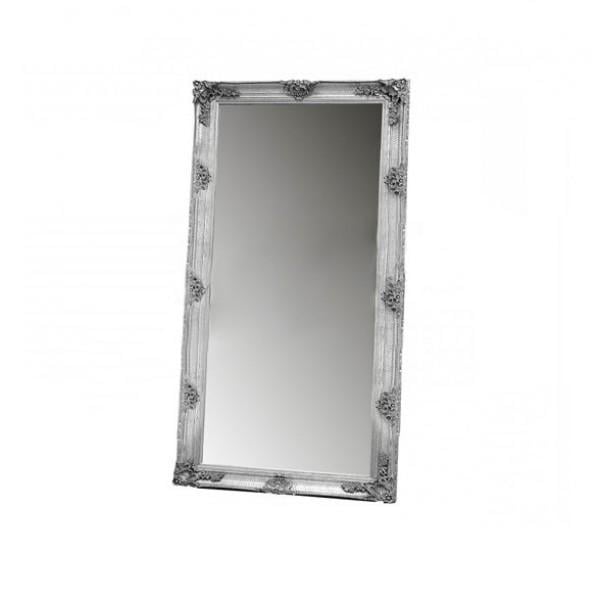 Зеркало MiroMark Лаура с рамой настенное в спальню/в прихожую/гостиную 810х1670 см Серебристый (MR-72-SL)