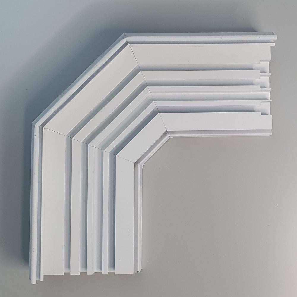 Кут карниза/гардини звичайної 45° три смуги лівий Білий (1834813312) - фото 2 Кут карниза/гардини звичайної 45° три смуги лівий Білий (1834813312) - фото 2