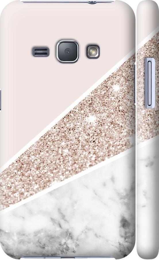Чехол на Samsung Galaxy J1 (2016) Duos J120H Пастельный мрамор (4342c-262-42517)
