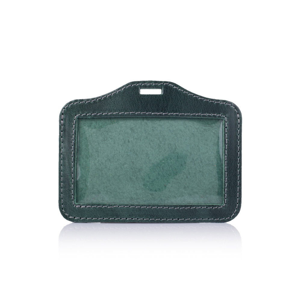 Бейдж Mobicase NC-03-Ch350 кожаный Зеленый (14613790)