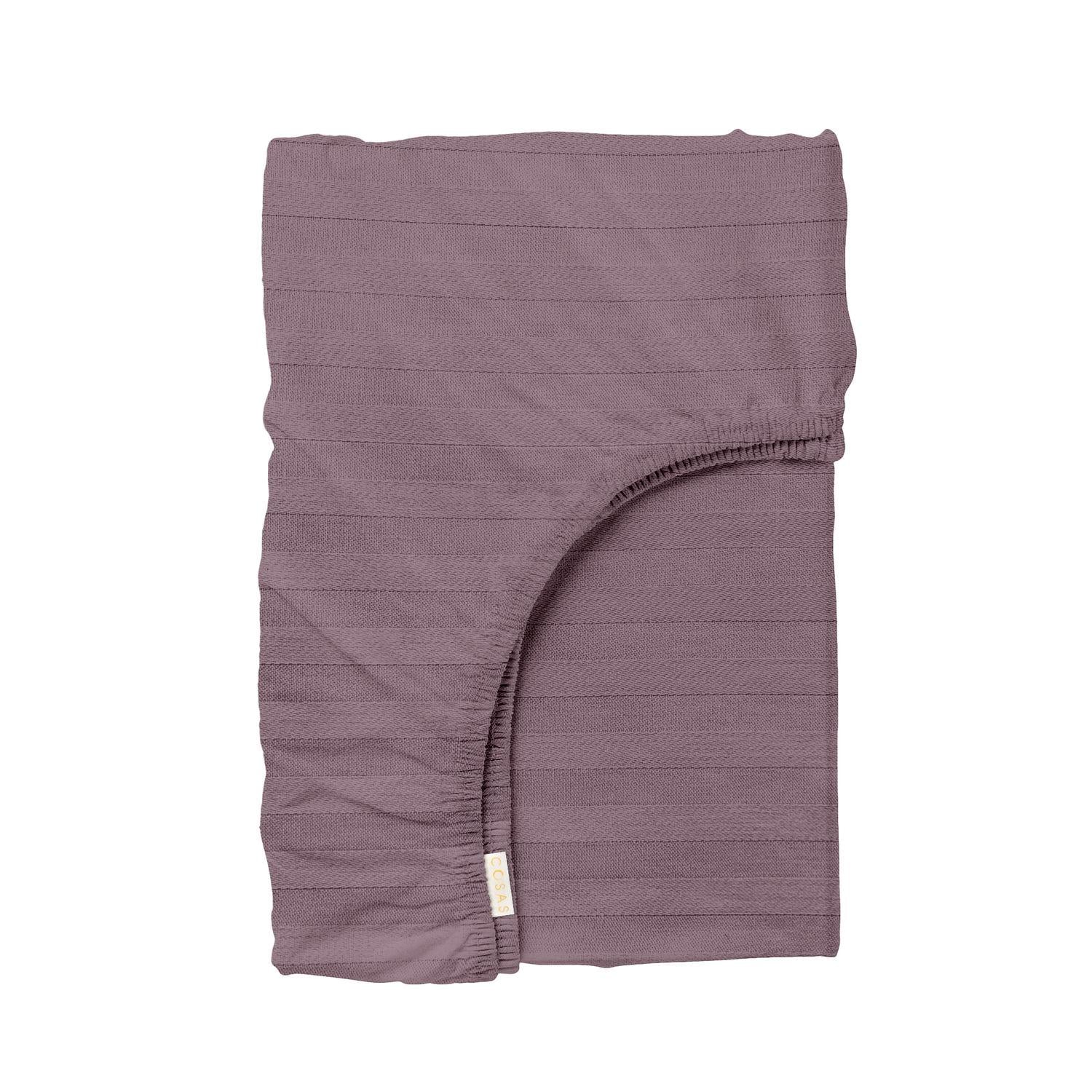 Простынь Cosas на резинке сатин 160x200 см Grape (4822052175699)