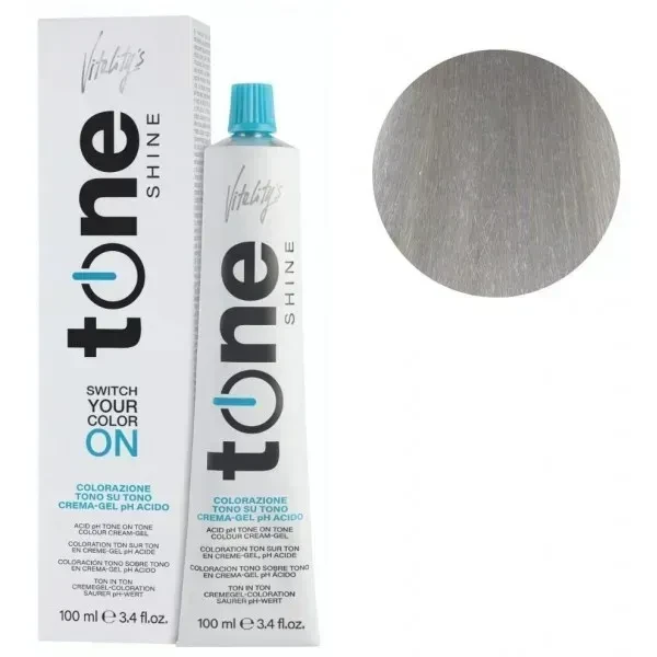 Гель-краска для волос тонирующая безаммиачная Tone Shine Vitality's 11/71 Платиновый перламутровый пепельный 100 мл