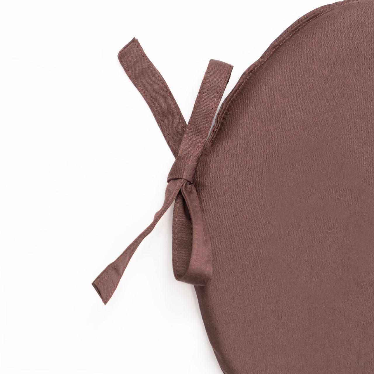 Подушка для стула/кресла/табурета Ø 40х5 см Коричневый (2077784644) - фото 2 Подушка для стула/кресла/табурета Ø 40х5 см Коричневый (2077784644) - фото 2