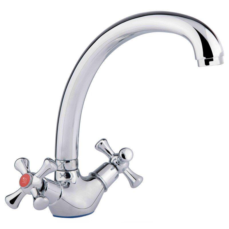 Смеситель для кухни Lidz 30 21 LIDZCRM302127103 двухвентильный Хром (61547)