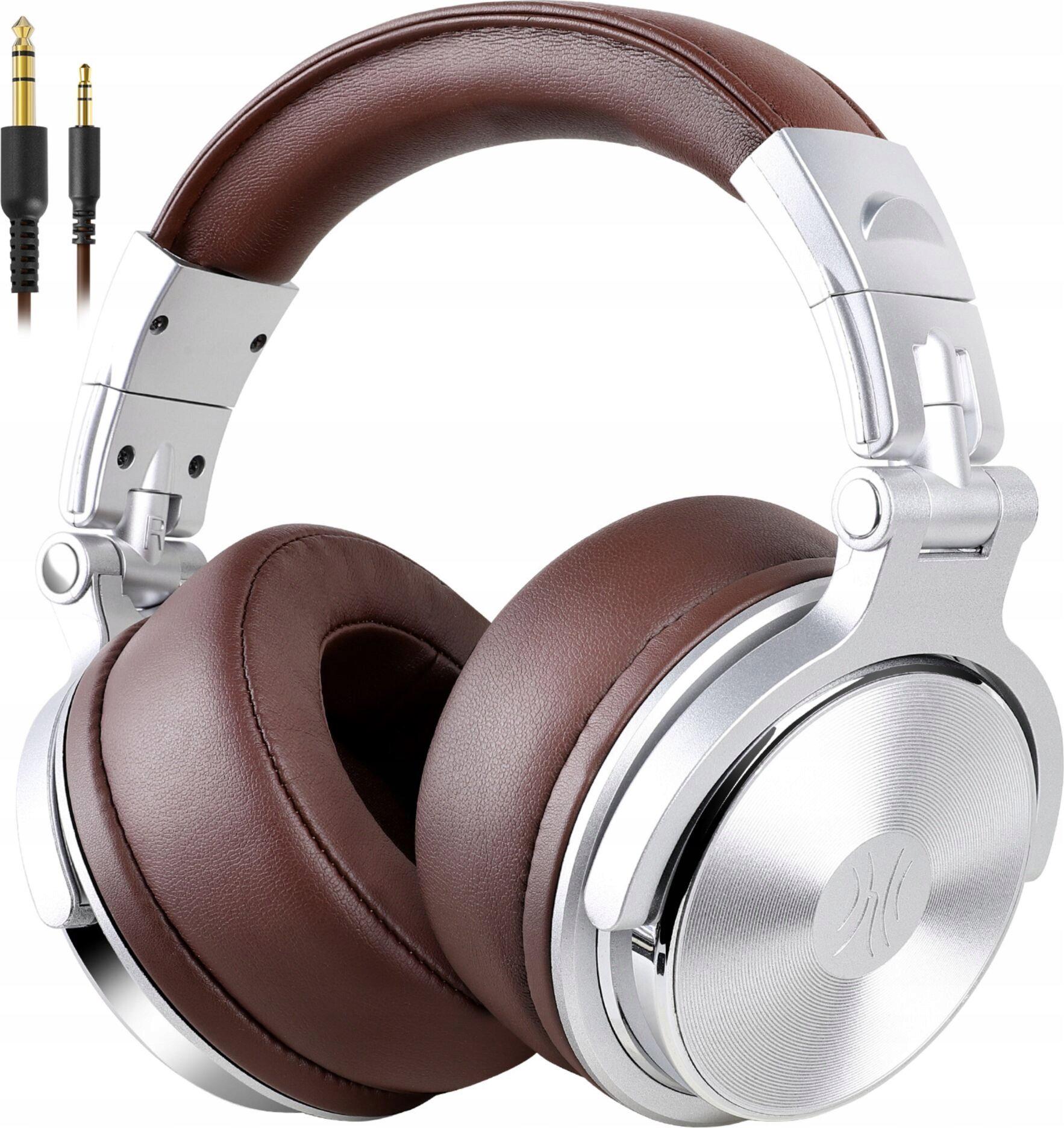 Навушники без мікрофону OneOdio Pro 40 Silver-Brown (547469)