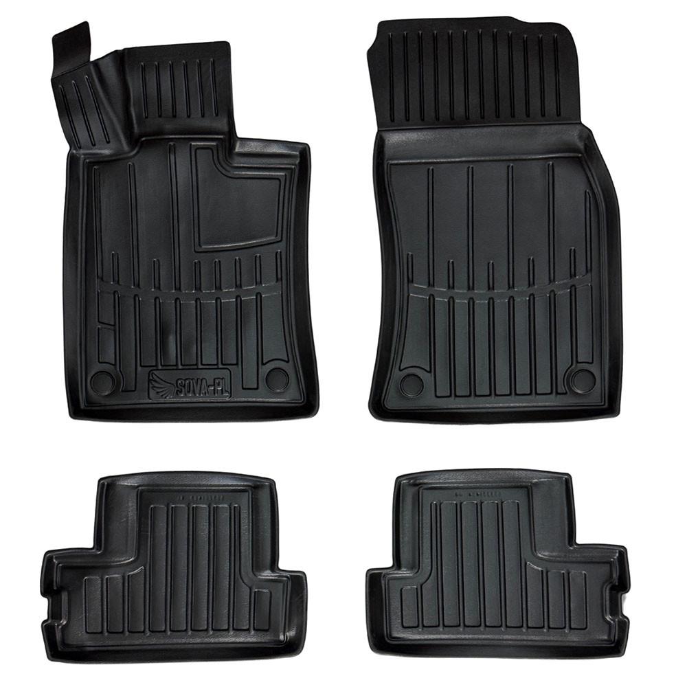 Килимки в салон SOVA-PL для Mini Cooper II R56 2006-2014 гумові 4 шт. Чорний (28800520)