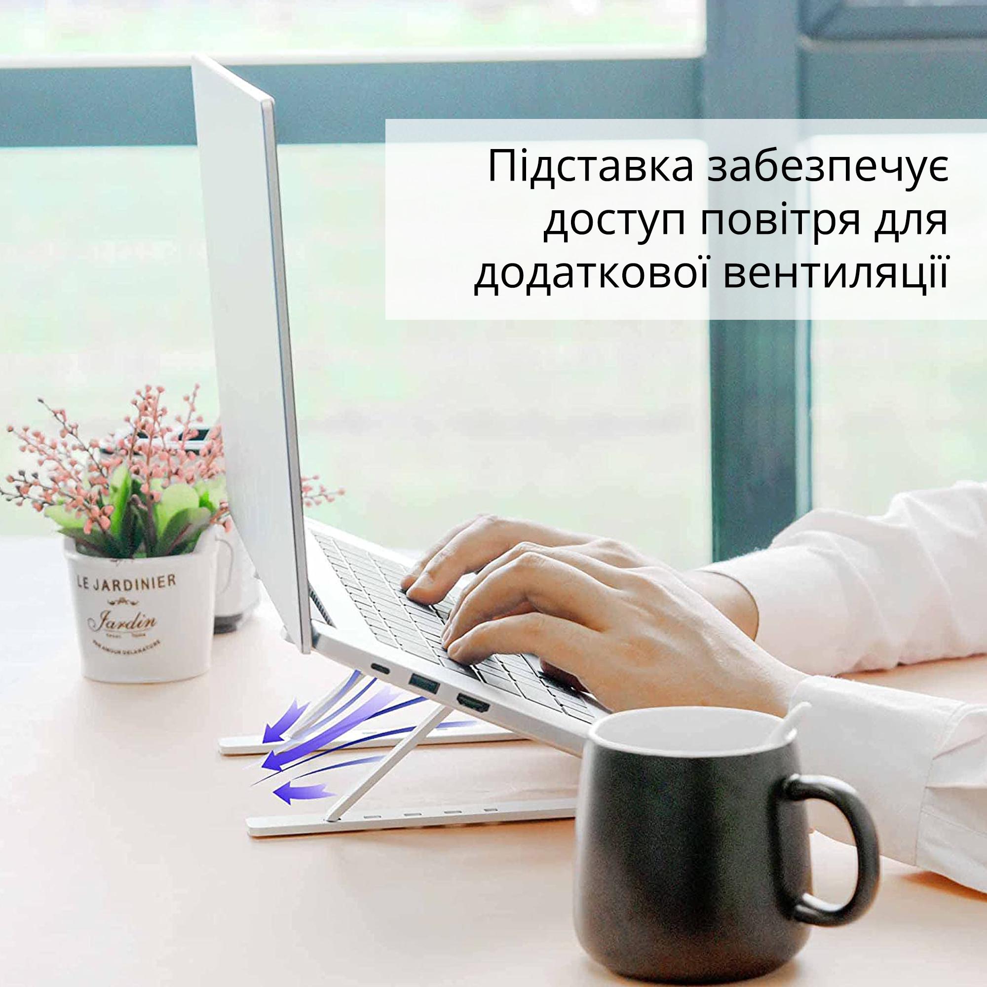 Подставка для ноутбука Laptop Stand Белый - фото 7