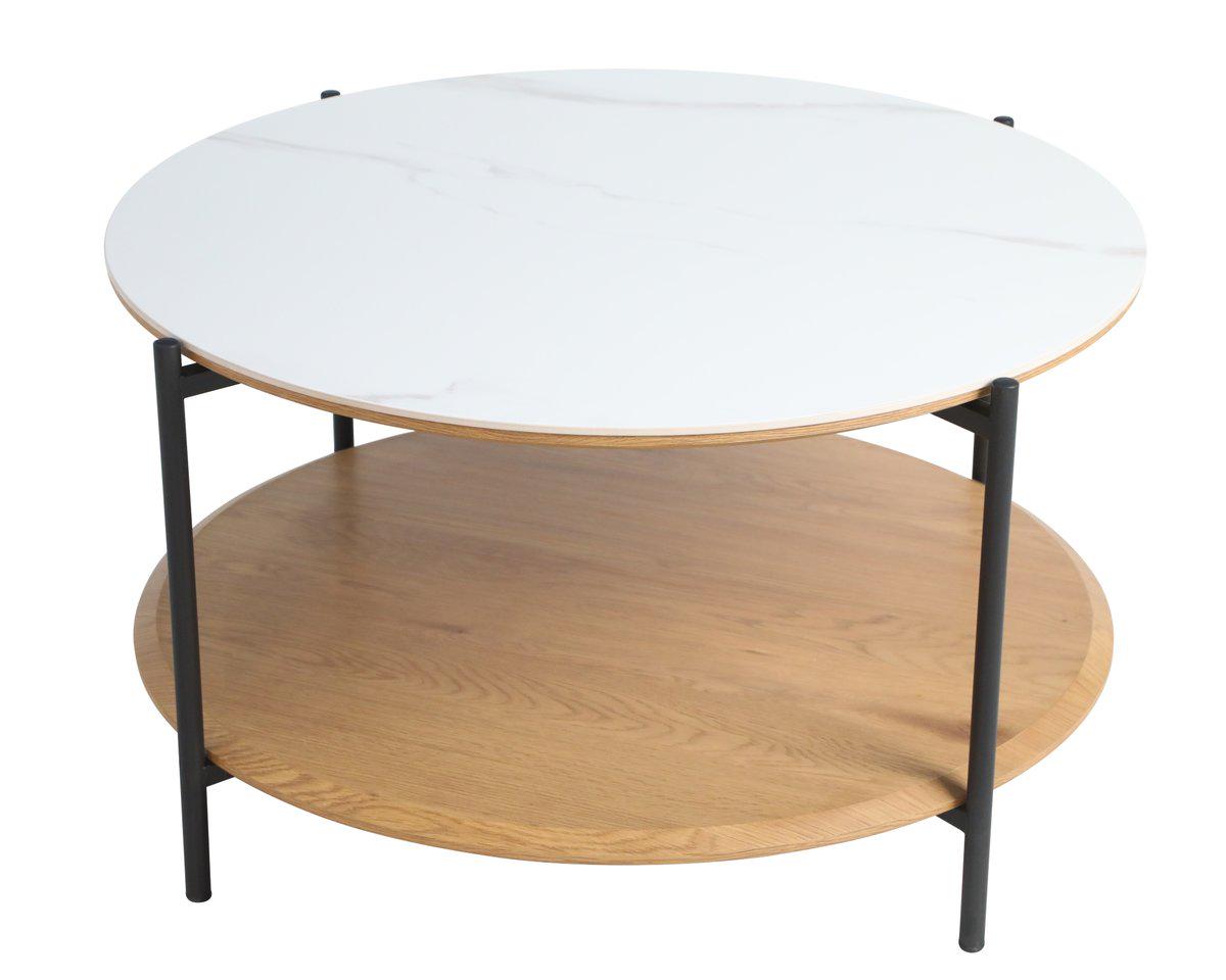 Журнальный столик Intarsio IDAHO Белый/Дуб (28710918) - фото 2