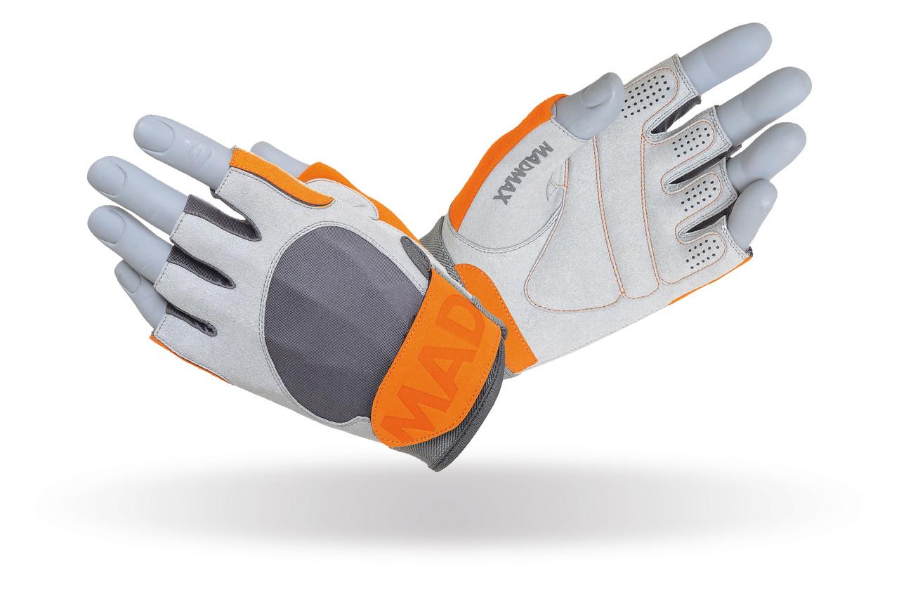 Рукавички для фітнесу MadMax MFG-850 Crazy XXL Grey/Orange (58-68-MFG-850_XXL)