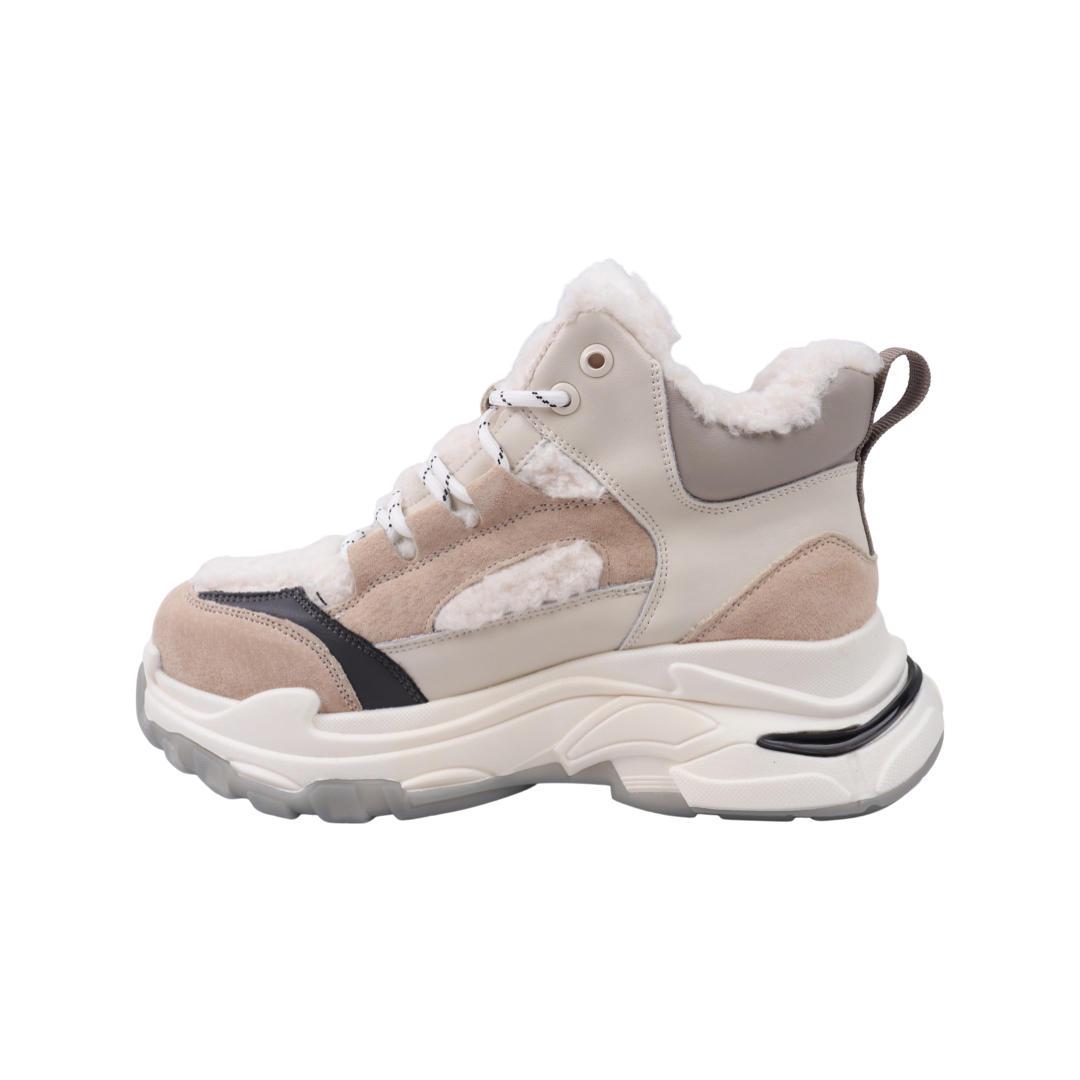 Кроссовки женские Gifanni из нубука р. 36 Бежевый (110-22ZKH) - фото 2