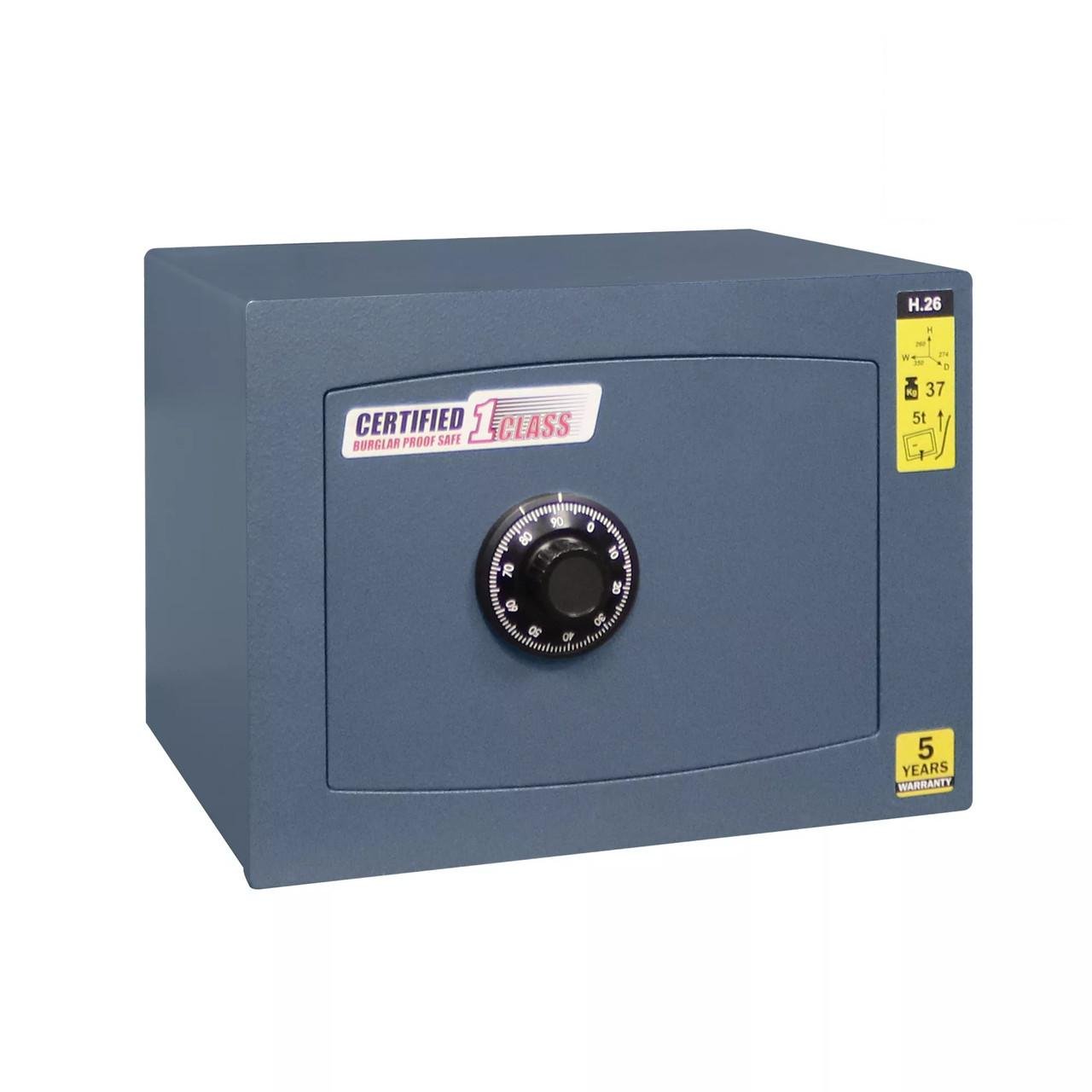 Сейф взломостойкий Griffon H.26.C Dark Grey (25763592)