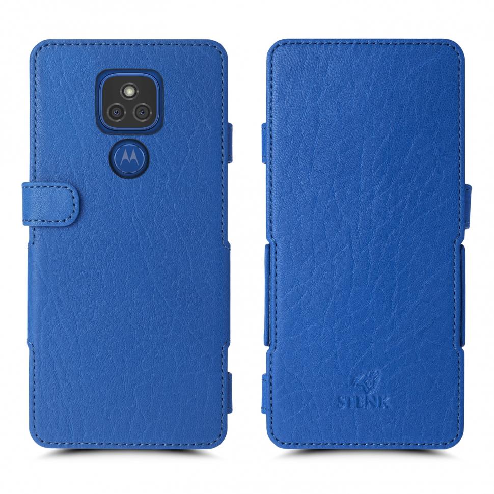 Чохол книжка Stenk Prime для Motorola Moto E7 Plus Ярко-синий (66970)