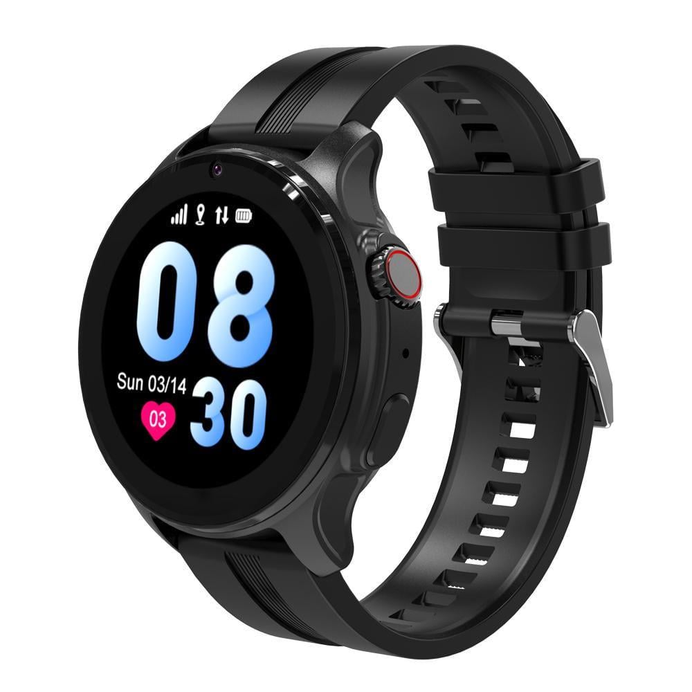 Смарт-часы детские Lemfo T25 с GPS/звонками/видеосвязью/прослушкой/Wi-Fi/кнопкой SOS Черный (7687698)