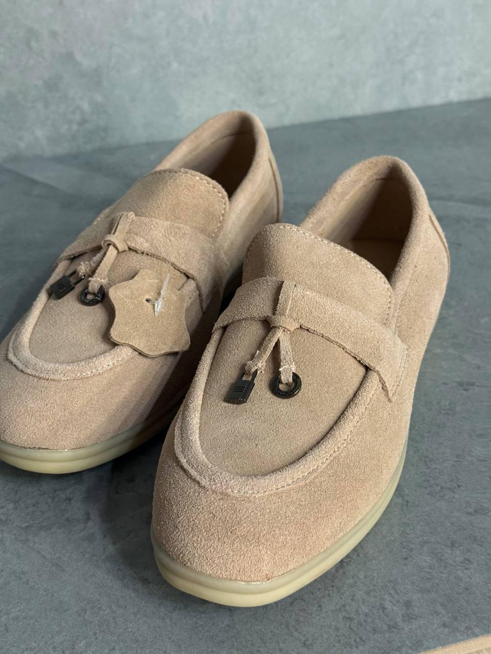 Туфли женские Hengji 336-5 замшевые лоферы с фурнитурой р. 40 25,5 см Бежевый - фото 9 Туфли женские Hengji 336-5 замшевые лоферы с фурнитурой р. 40 25,5 см Бежевый - фото 9