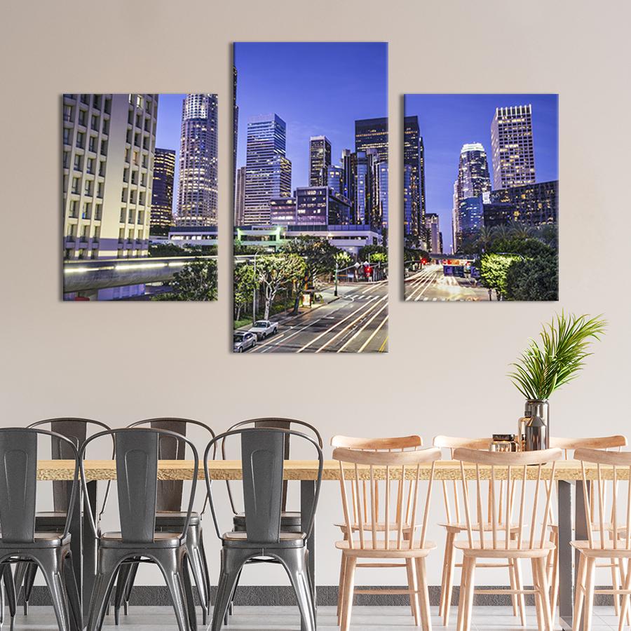 Картина для интерьера Город ангелов - Лос-Анджелес 96x60 см (339-32)