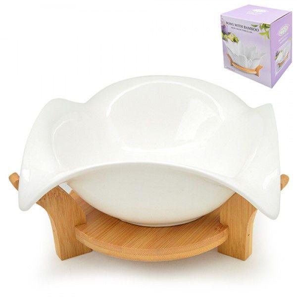 Блюдо фарфоровое Stenson Лилия 18 см (MC-3850-7)