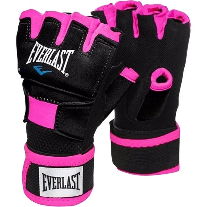 Перчатки-бинты женские Everlast EVERGEL HAND WRAPS S/M Черно-розовый (P00000736)