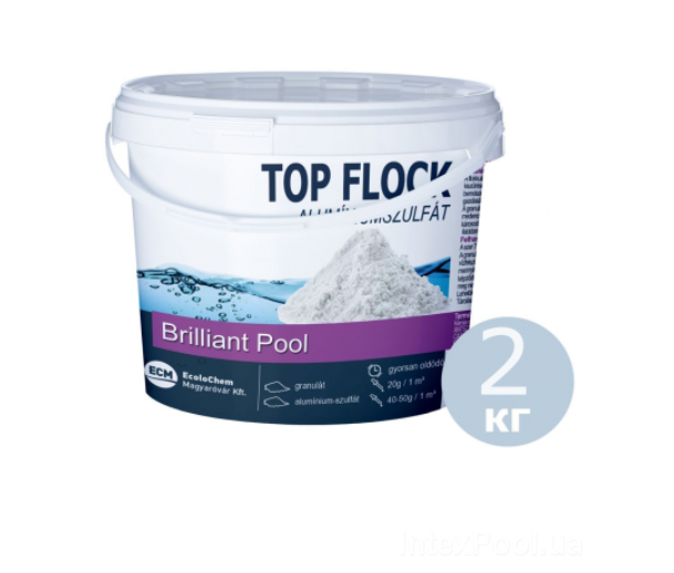 Коагулянт для води в басейні ECM 80212 для очищення каламутності у гранулах 2 кг (132-9-80212)