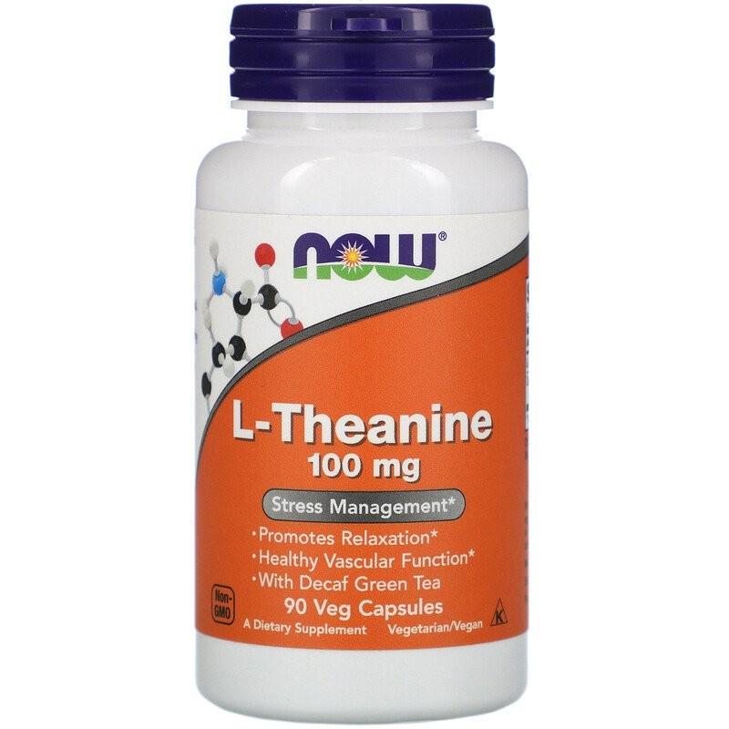 Аминокислота Now Foods L-Theanine 100 мг 90 капсул