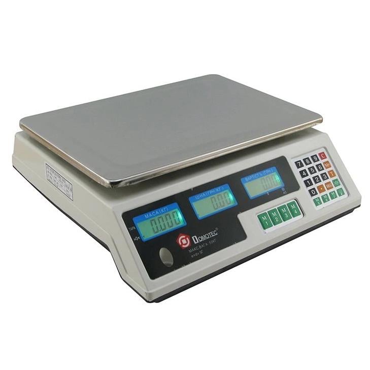Ваги торговельні платформа DOMOTEC MS-228 до 50 кг акумулятор