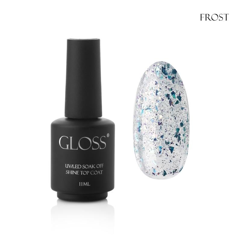 Топ для гель-лаку GLOSS Shine top coat 11 мл Frost (97473)