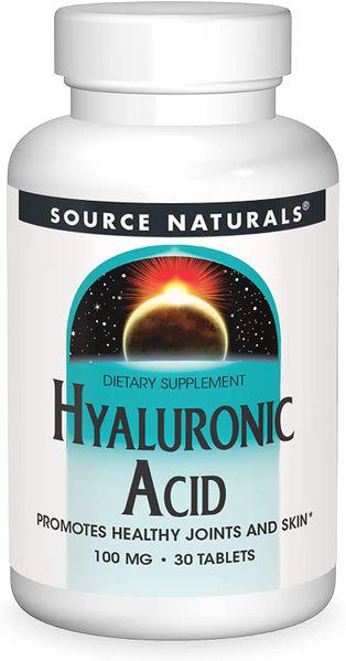 Гиалуроновая кислота Source Naturals Hyaluronic Acid 100 мг 30 Tabs