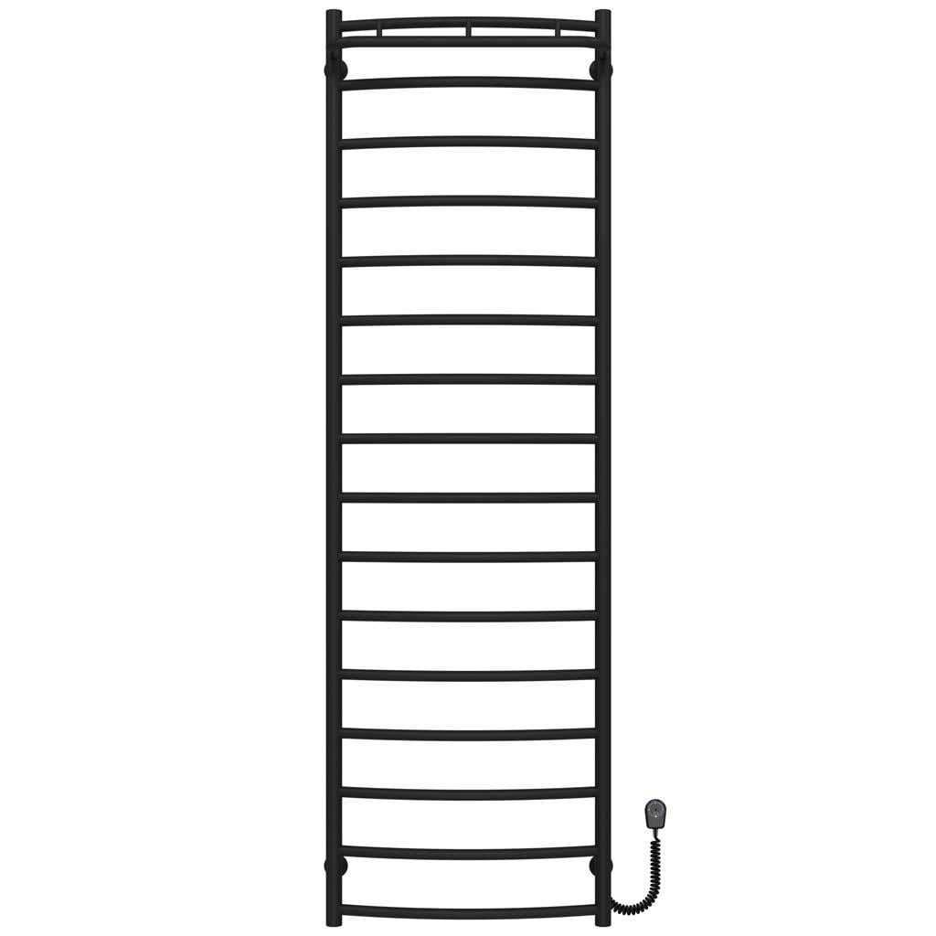 Полотенцесушитель электрический Deffi Классик N П16 EF16 правое подключение нержавеющая сталь 500х1700 мм Черный (C.KN.170.50.16.EBR5)