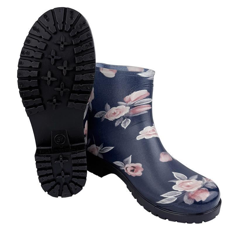 Ботинки женские силиконовые 503-5 p. 37 23,5 см Черный с розовым