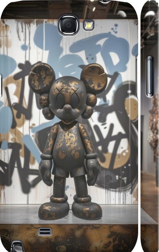 Чехол на Samsung Galaxy Note 2 N7100 Bronze kaws v2 (6098c-17-42517)