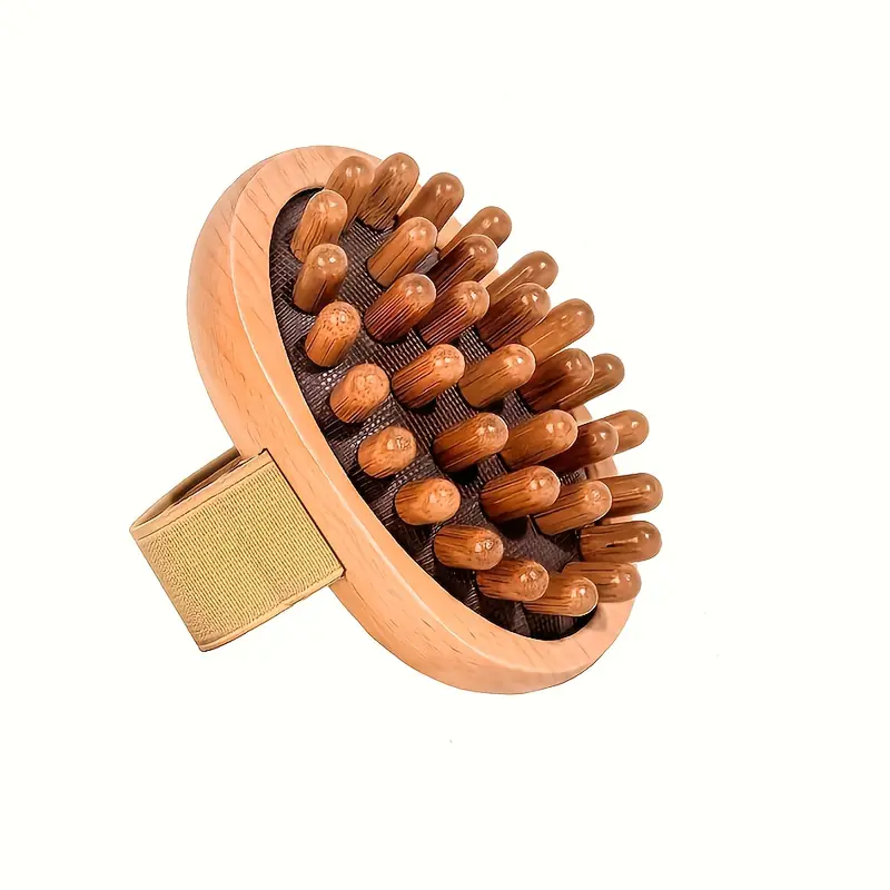 Щітка Гауша масажна з ручкою дерев'яна (27766237)