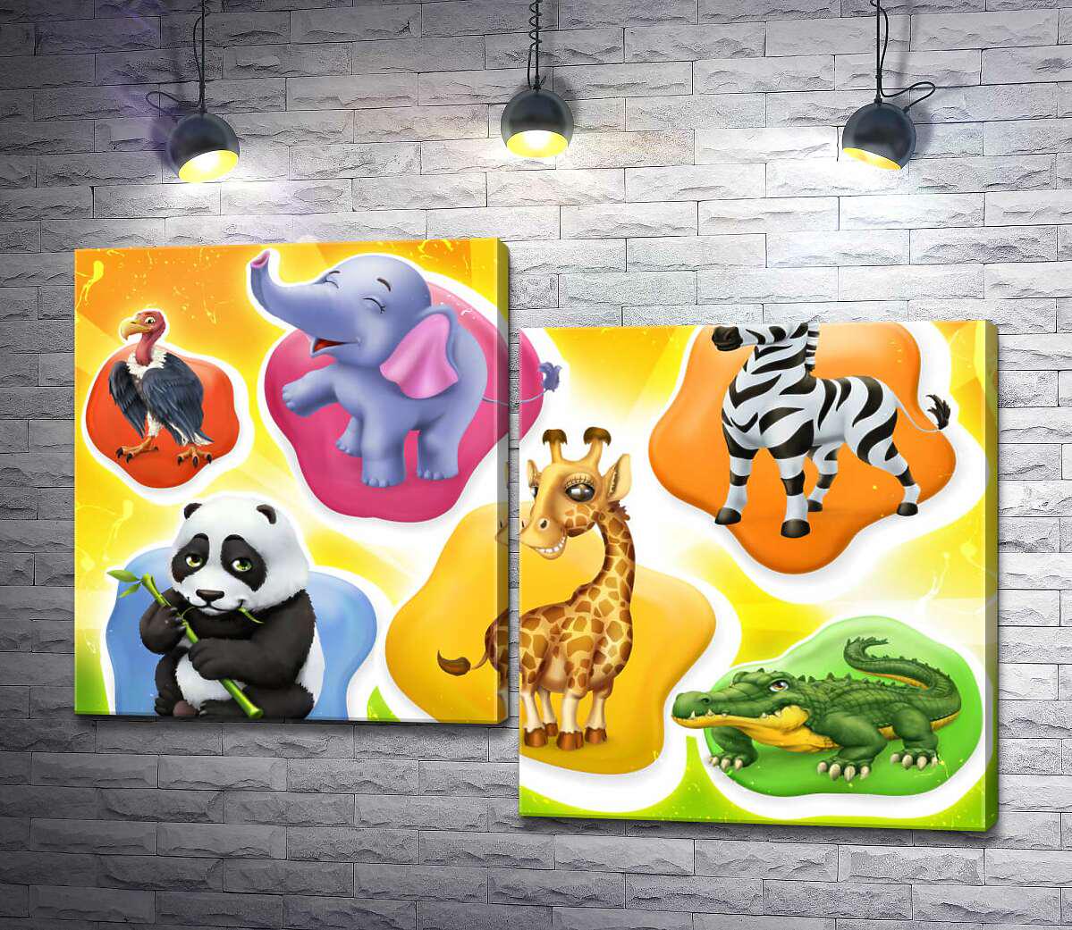 Модульная картина ArtPoster На встречу к экзотическим животным 100x70 см Модуль №5 (000177)