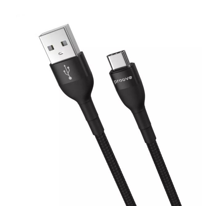 Кабель Proove Weft Type-C 3A 1 м Black