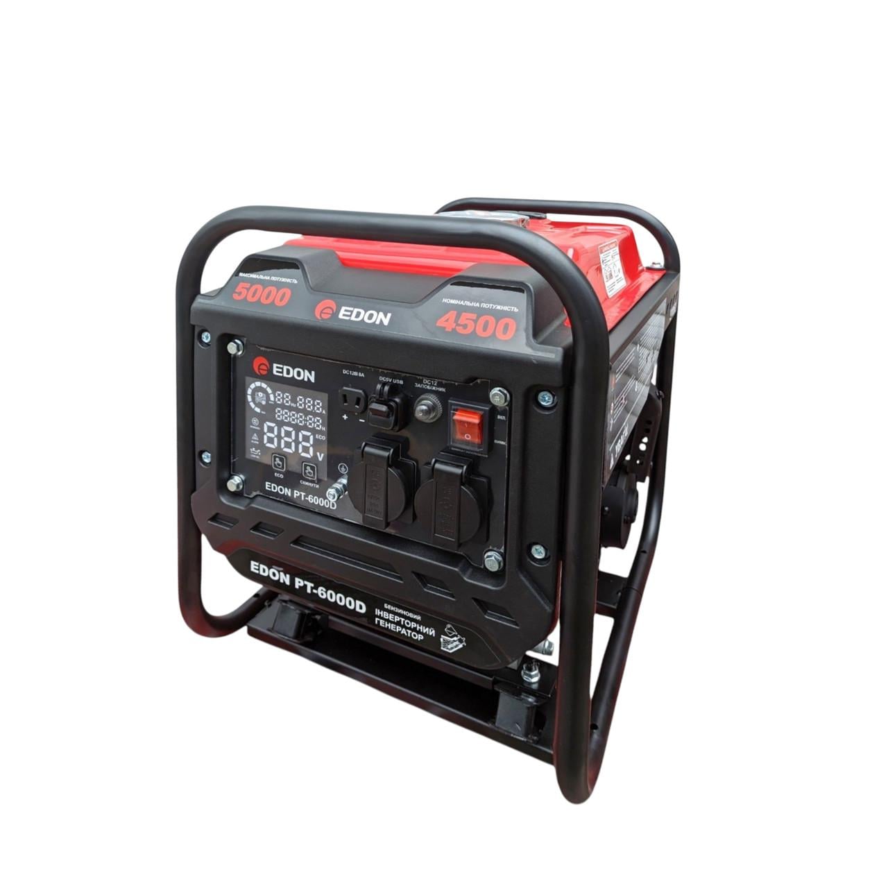 Генератор бензиновый инверторный Edon PT-6000D 5 кВт (38064207)