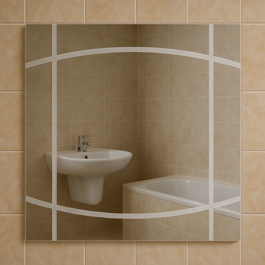 Зеркало пескоструйное MPS-46 50х50 см без подсветки квадратное