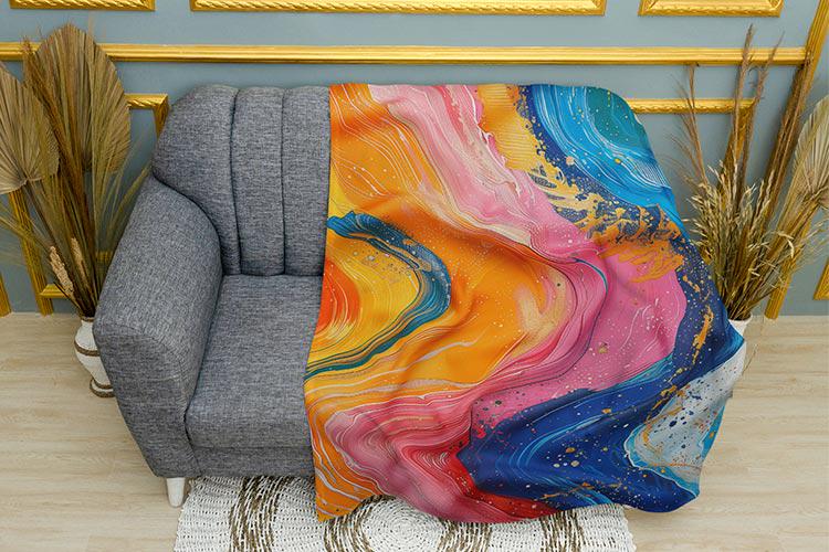 Плед Paints Waves плюш одношаровий 135х150 см (114290)