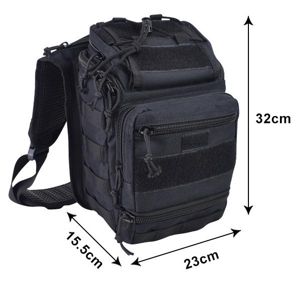 Сумка военная через плечо Черный (457026) - фото 18 Сумка военная через плечо Черный (457026) - фото 18