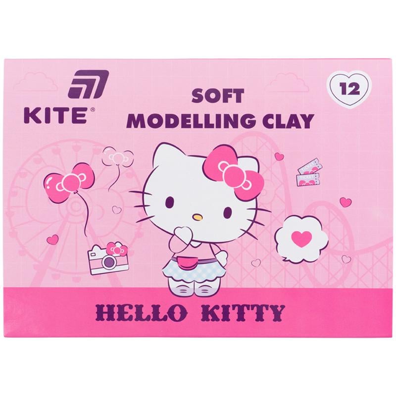 Пластилин KITE Hello Kitty 12 цветов восковой 240 г (HK25-1086)