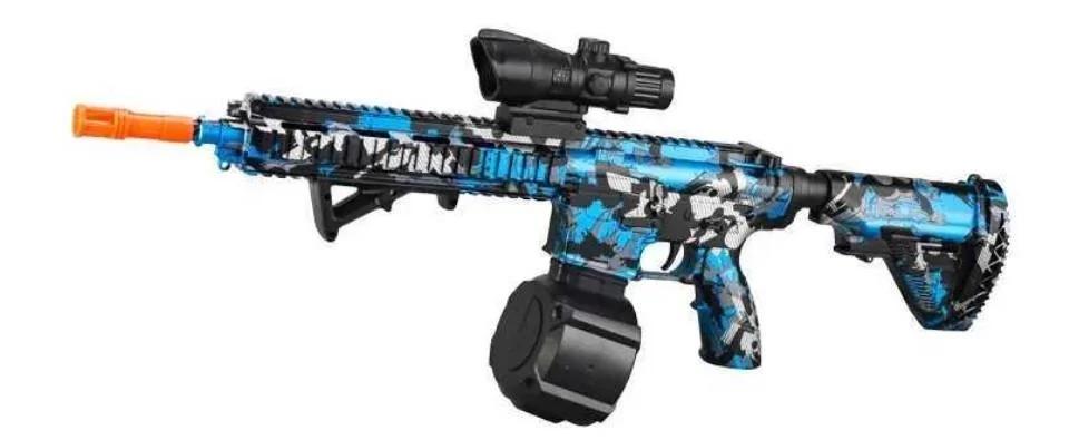 Игрушечный электрический автомат М416 Граффити стреляет гидрогелиевыми шариками орбизами 58 см (1937763938)