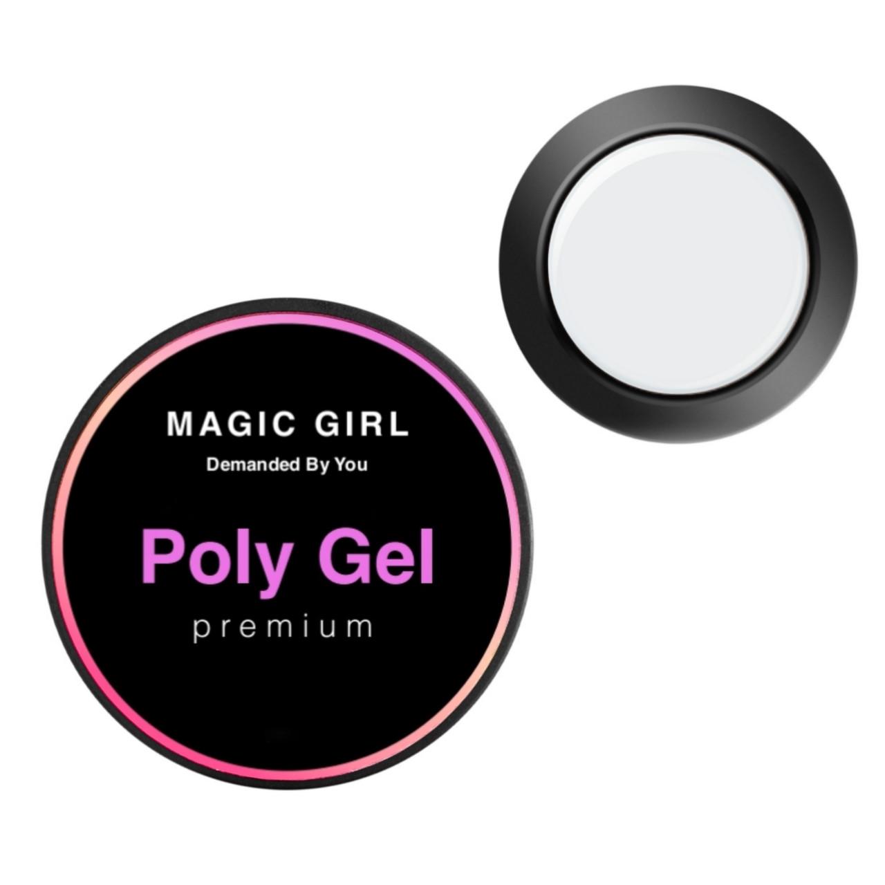 Полігель для нарощування Magic Girl PolyGel 30 мл White (A1645193940)