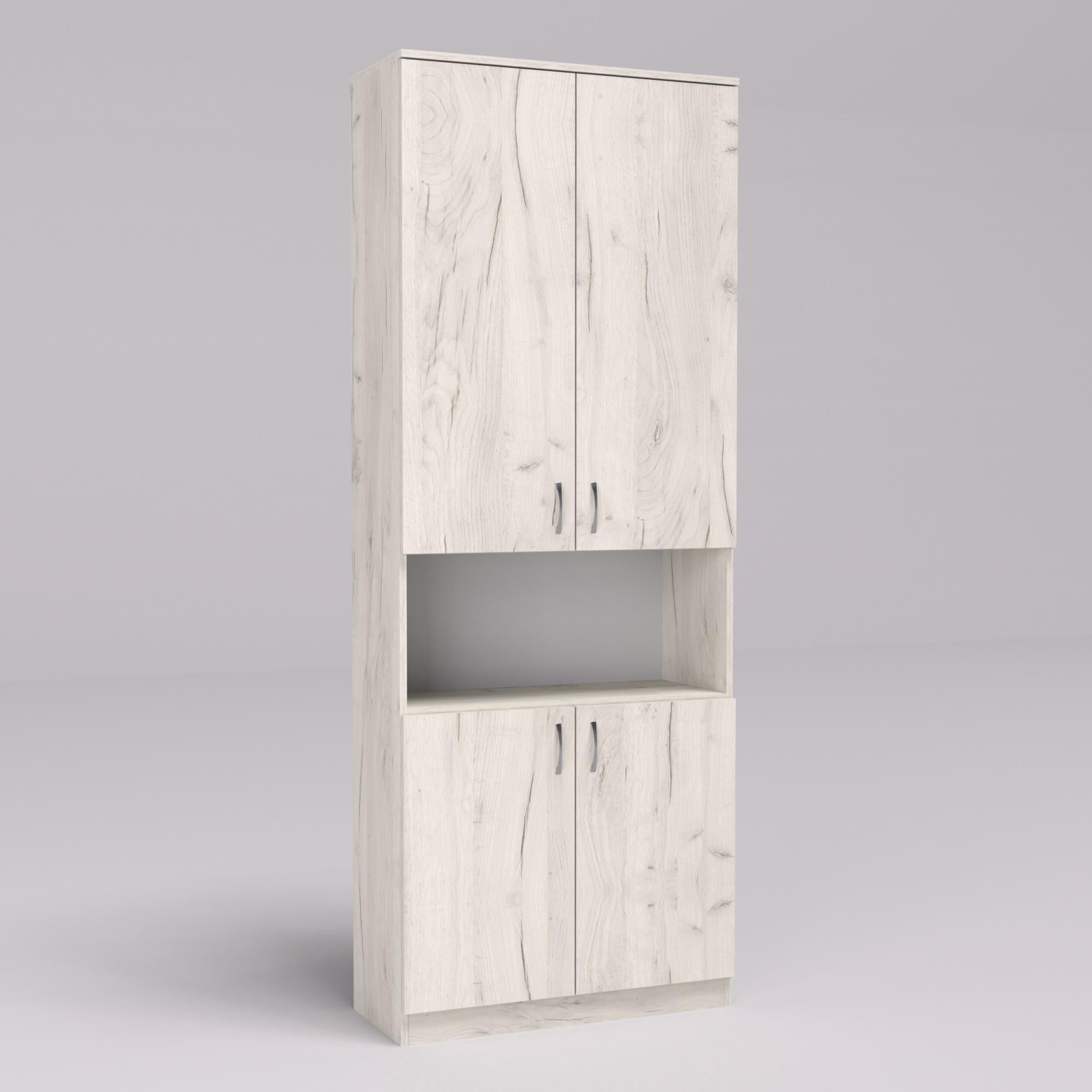 Шкаф ОШК-2 800х340х2100 мм Дуб Крафт Белый (23042)