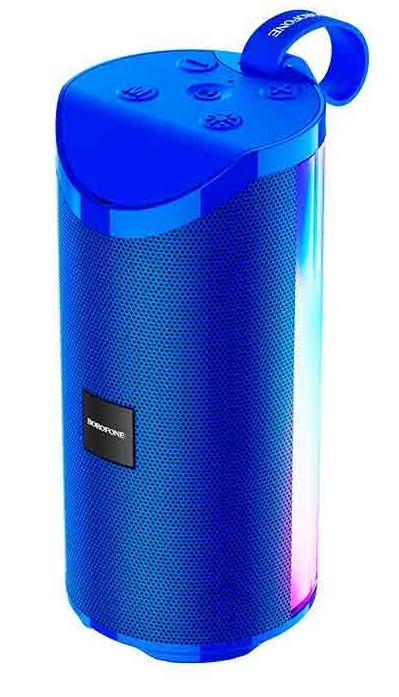 Портативная Bluetooth колонка Borofone BR5 Adventure sports LED Синий (1429438465)