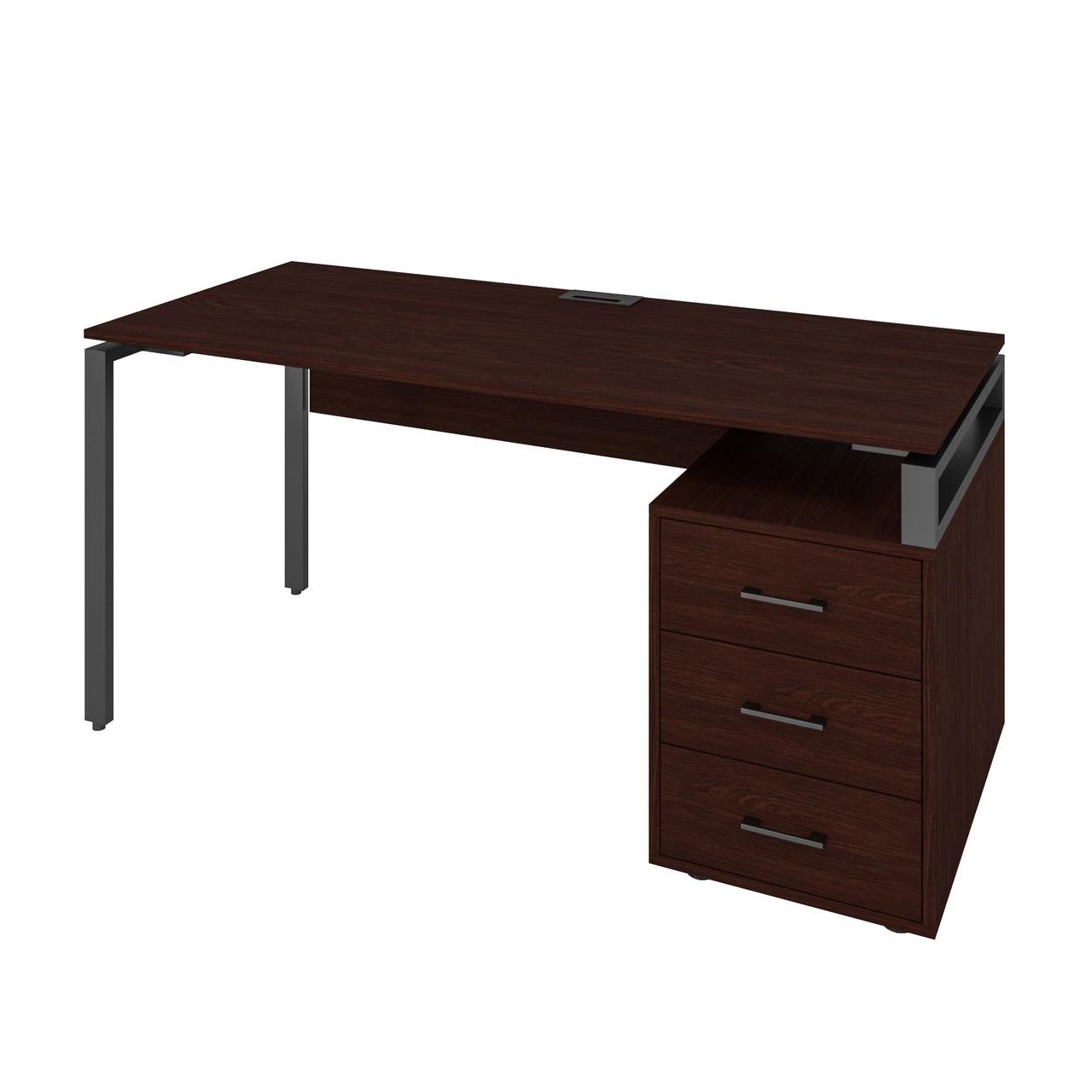 Письмовий стіл офісний Loft Details LM160b 160x75x70 см Венге магія (71142)