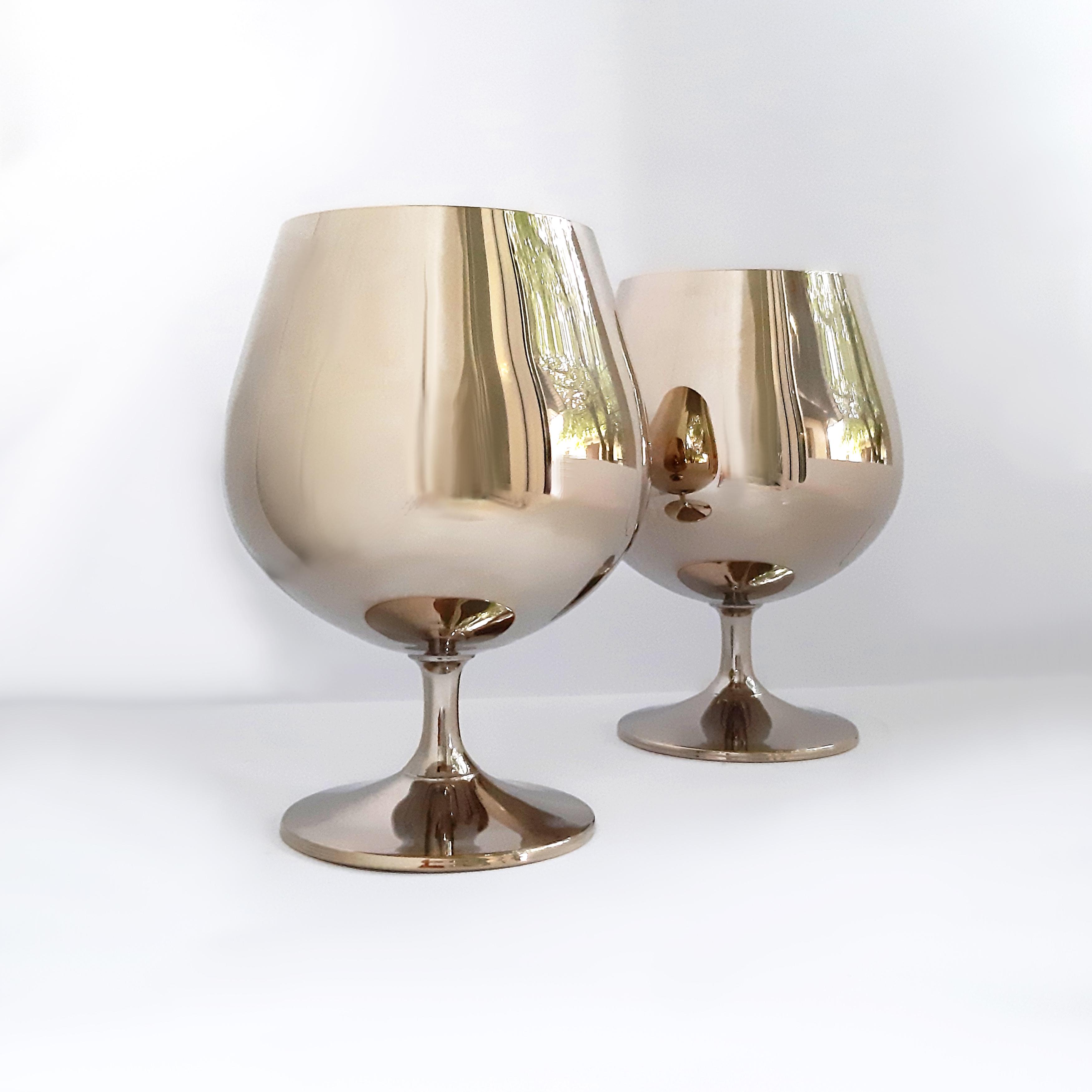 Набор бокалов Rona Golden Set для бренди 400 мл 2 пр. тубус Золото - фото 3 Набор бокалов Rona Golden Set для бренди 400 мл 2 пр. тубус Золото - фото 3