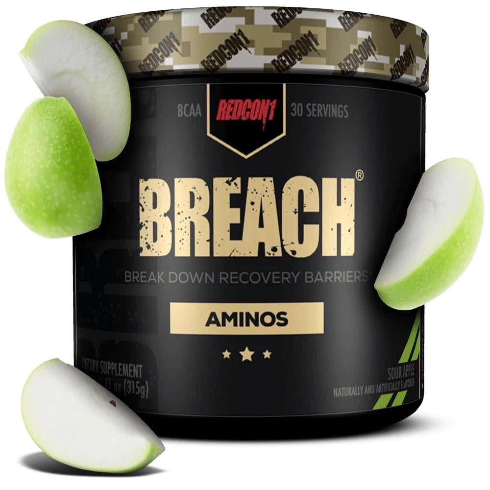 Амінокислоти Redcon1 Breach Aminos 195 г Sour Apple Амінокислоти Redcon1 Breach Aminos 195 г Sour Apple