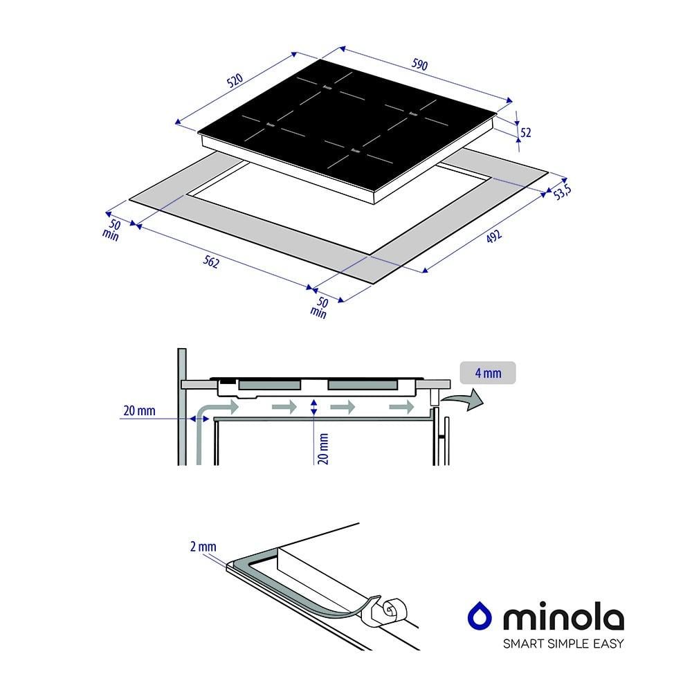 Варочная поверхность индукционная Minola MI 6042 GBL - фото 10
